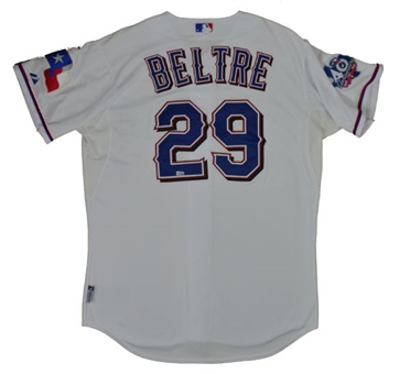 2012 Adrian Beltre Game Used Texas Rangers Jersey 9/26/12 (MLB auth, Rangers LOA)